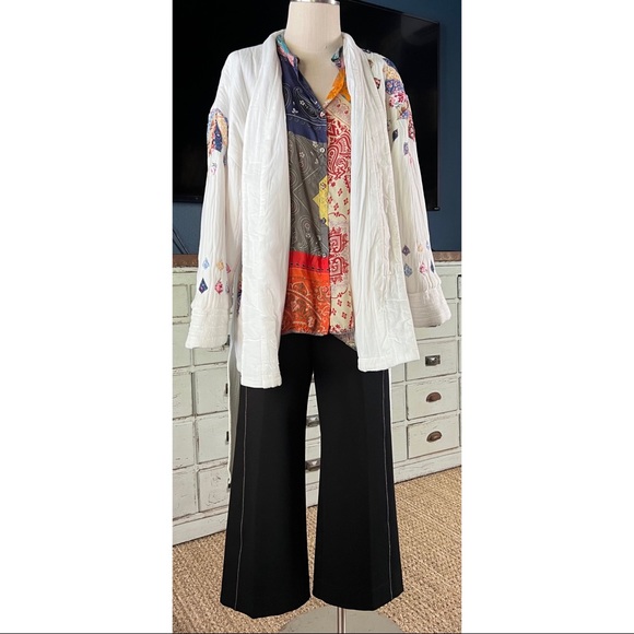 Johnny Was Dakota Adelaide Silk Blouse M - Picture 12 of 14